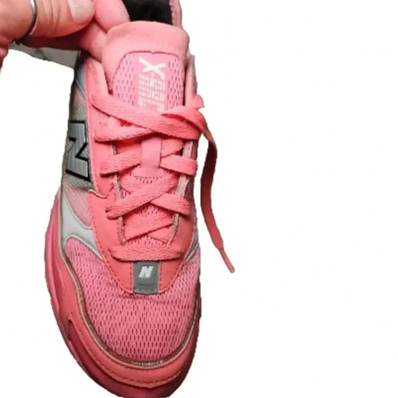 New Balance Womens Pink X Racer Trendy Colorful Running Shoe 8 - Picture 12 of 15